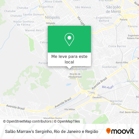 Salão Marraw's Serginho mapa