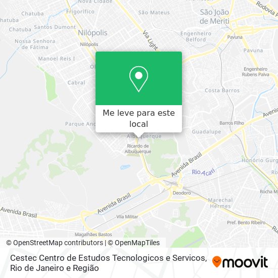 Cestec Centro de Estudos Tecnologicos e Servicos mapa