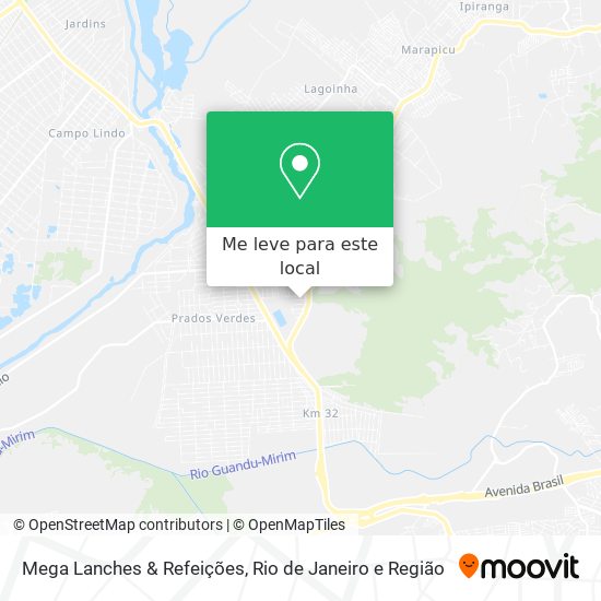 Mega Lanches & Refeições mapa