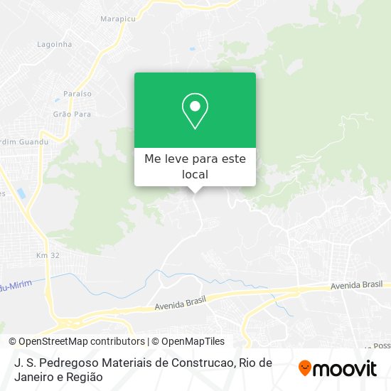 J. S. Pedregoso Materiais de Construcao mapa