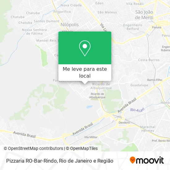 Pizzaria RO-Bar-Rindo mapa