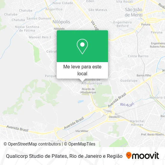 Qualicorp Studio de Pilates mapa