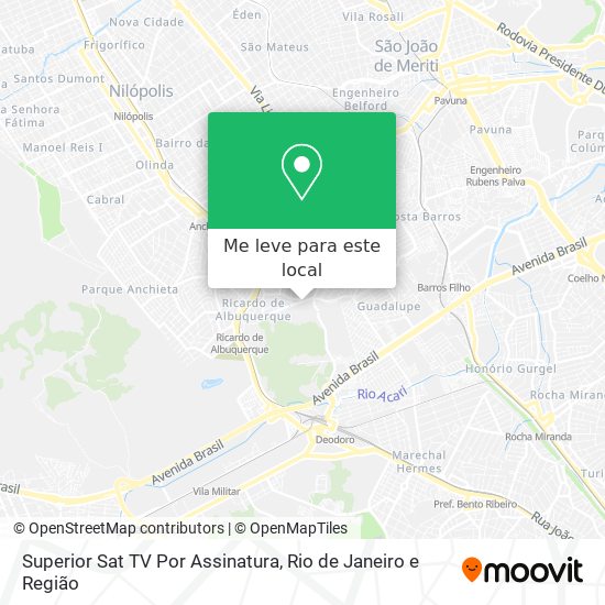 Superior Sat TV Por Assinatura mapa