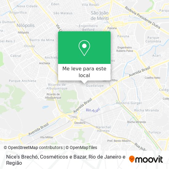 Nice's Brechó, Cosméticos e Bazar mapa