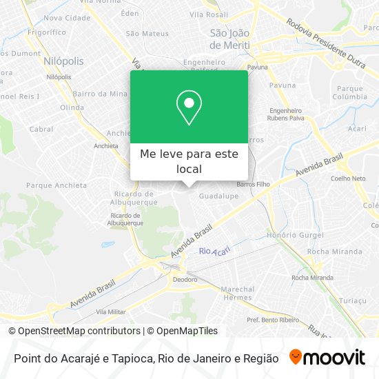 Point do Acarajé e Tapioca mapa