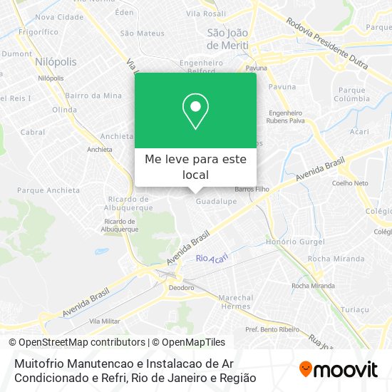 Muitofrio Manutencao e Instalacao de Ar Condicionado e Refri mapa