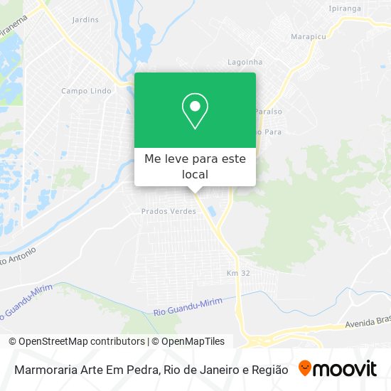 Marmoraria Arte Em Pedra mapa