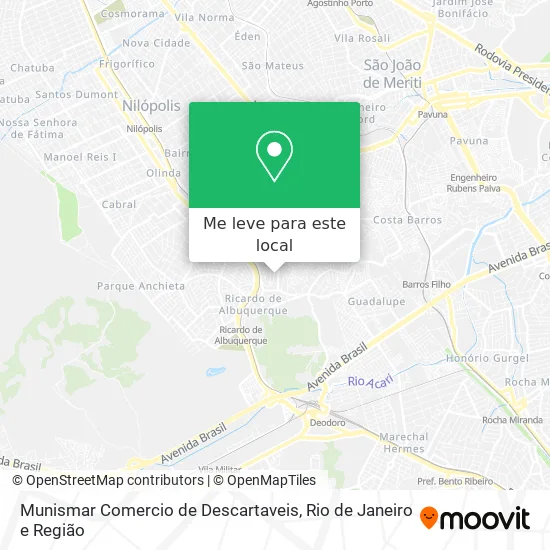 Munismar Comercio de Descartaveis mapa