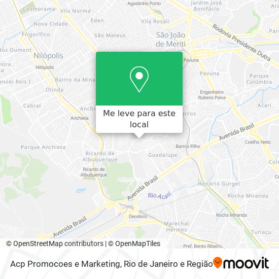Acp Promocoes e Marketing mapa