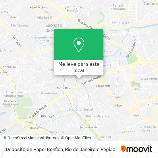 Deposito de Papel Benfica mapa