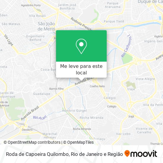 Roda de Capoeira Quilombo mapa