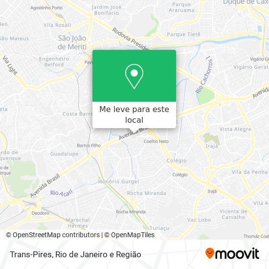 Trans-Pires mapa