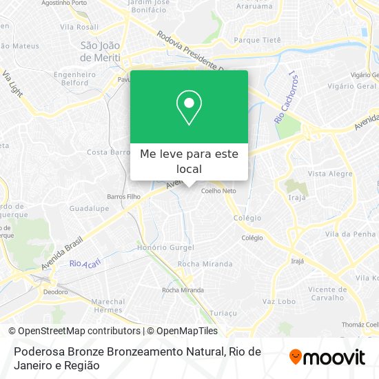 Poderosa Bronze Bronzeamento Natural mapa