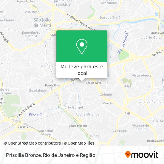Priscilla Bronze mapa