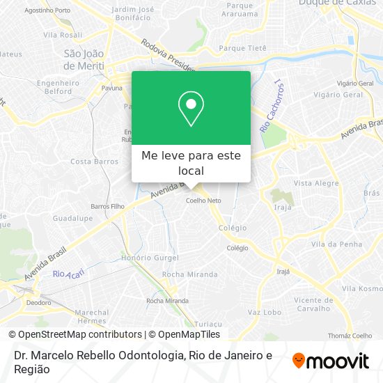 Dr. Marcelo Rebello Odontologia mapa