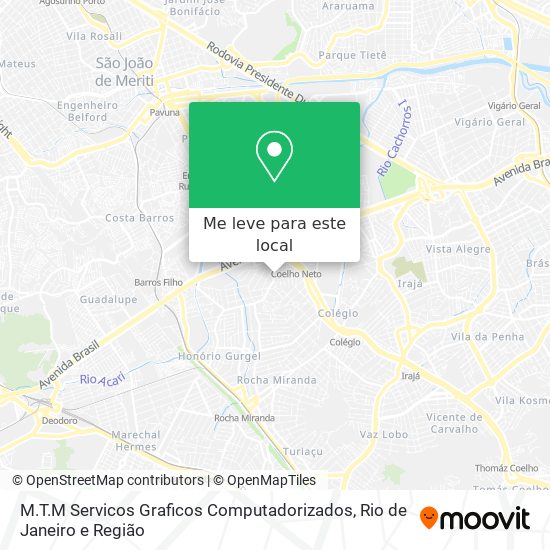 M.T.M Servicos Graficos Computadorizados mapa