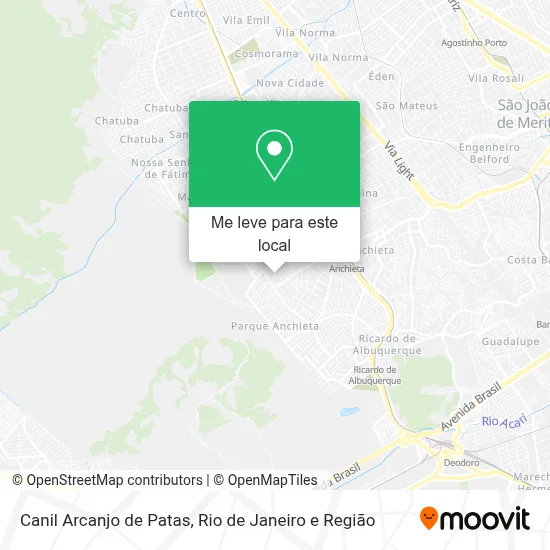 Canil Arcanjo de Patas mapa