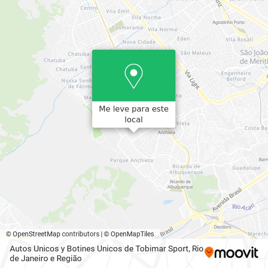 Autos Unicos y Botines Unicos de Tobimar Sport mapa