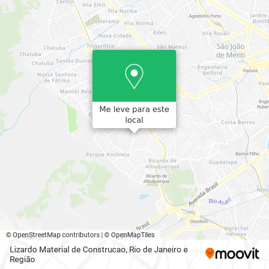 Lizardo Material de Construcao mapa