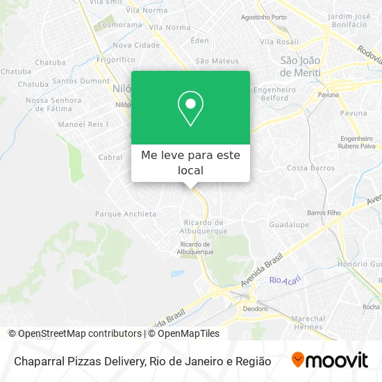 Chaparral Pizzas Delivery mapa