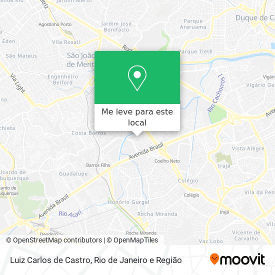 Luiz Carlos de Castro mapa