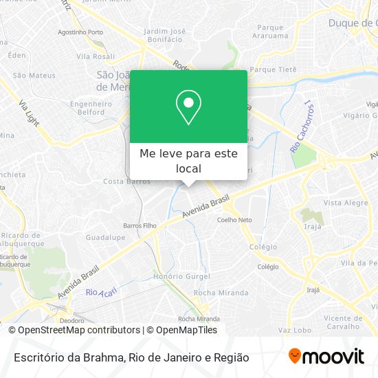 Escritório da Brahma mapa