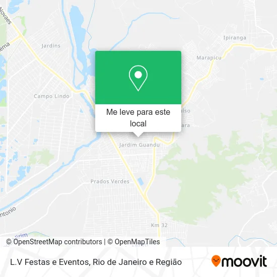 L.V Festas e Eventos mapa