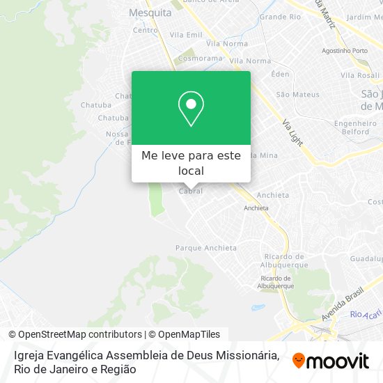 Igreja Evangélica Assembleia de Deus Missionária mapa