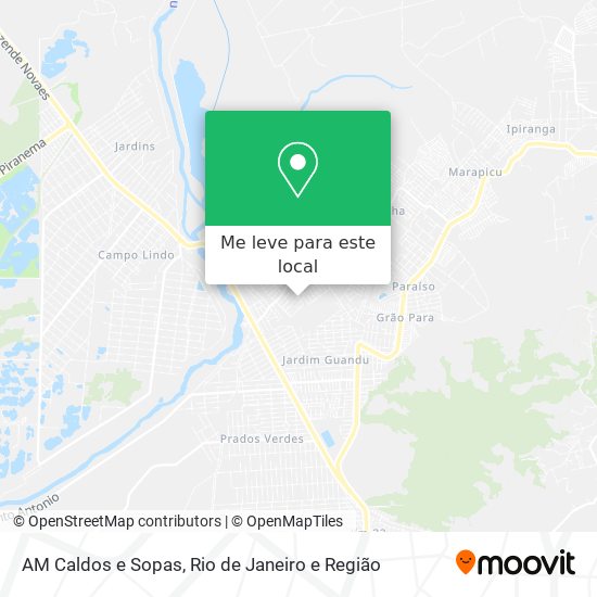 AM Caldos e Sopas mapa
