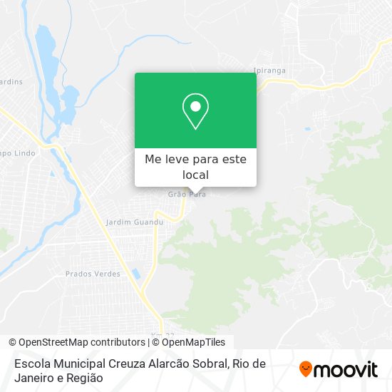 Escola Municipal Creuza Alarcão Sobral mapa