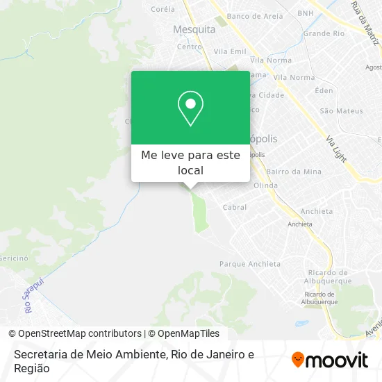 Secretaria de Meio Ambiente mapa
