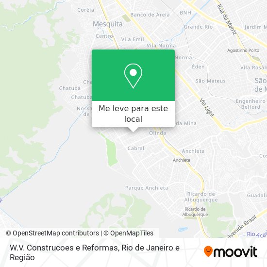 W.V. Construcoes e Reformas mapa