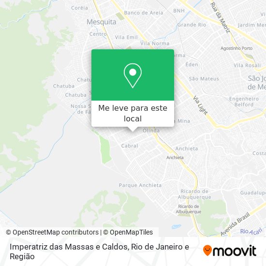 Imperatriz das Massas e Caldos mapa