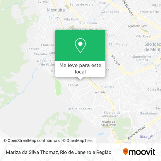 Mariza da Silva Thomaz mapa