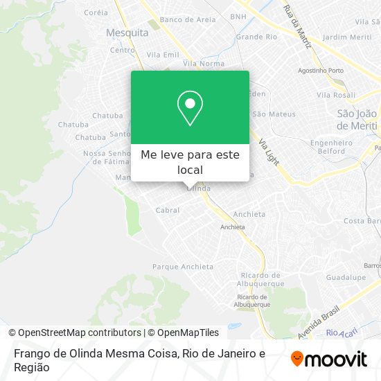 Frango de Olinda Mesma Coisa mapa