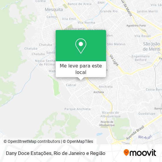 Dany Doce Estações mapa