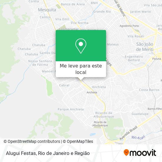 Alugui Festas mapa