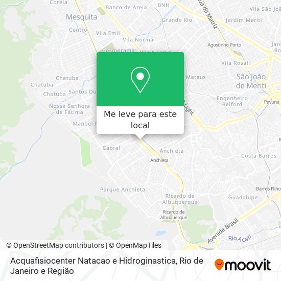 Acquafisiocenter Natacao e Hidroginastica mapa