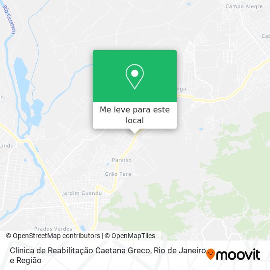Clínica de Reabilitação Caetana Greco mapa