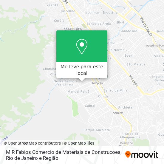 M R Fabios Comercio de Materiais de Construcoes mapa