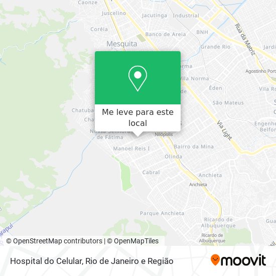 Hospital do Celular mapa