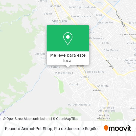 Recanto Animal-Pet Shop mapa