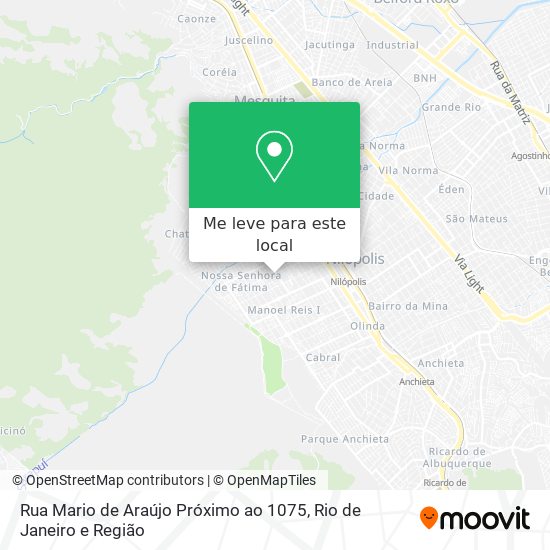 Rua Mario de Araújo Próximo ao 1075 mapa