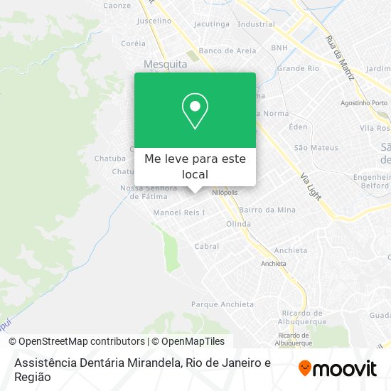 Assistência Dentária Mirandela mapa
