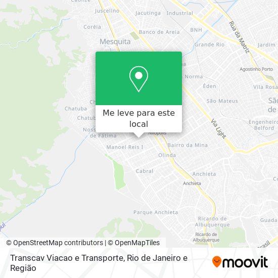 Transcav Viacao e Transporte mapa