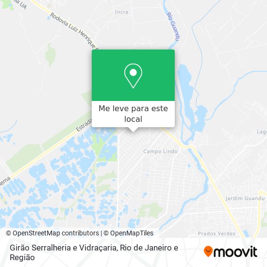 Girão Serralheria e Vidraçaria mapa