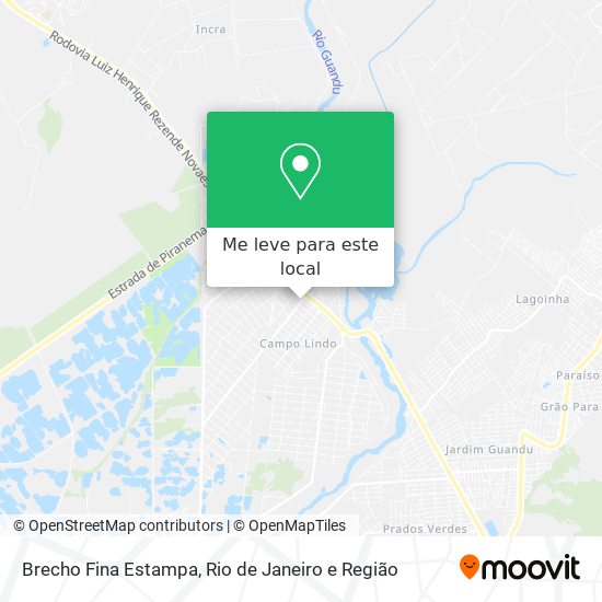 Brecho Fina Estampa mapa