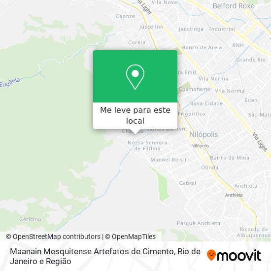 Maanain Mesquitense Artefatos de Cimento mapa