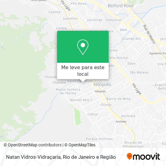 Natan Vidros-Vidraçaria mapa