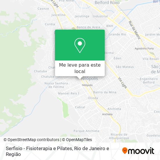 Serfisio - Fisioterapia e Pilates mapa